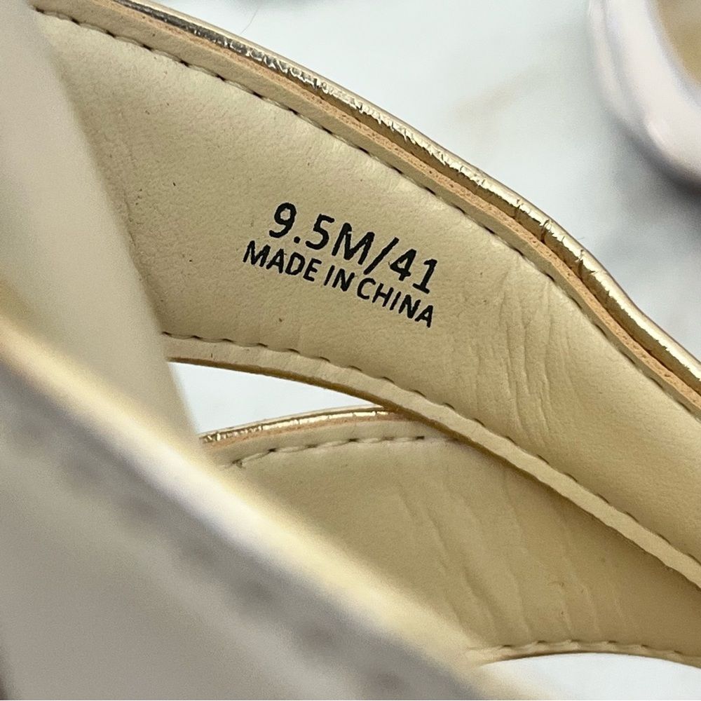 VINCE CAMUTO Selaries Leather Slide Sandal in Warm Vanilla 9.5 NEW - Picture 13 of 16